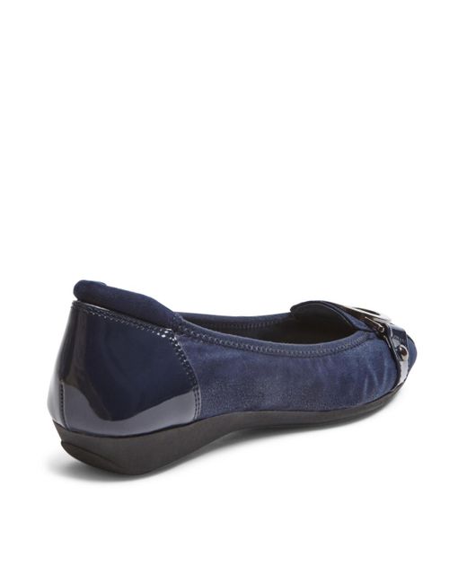 Anne Klein Blue Umeko Snip Toe Ballet Flats