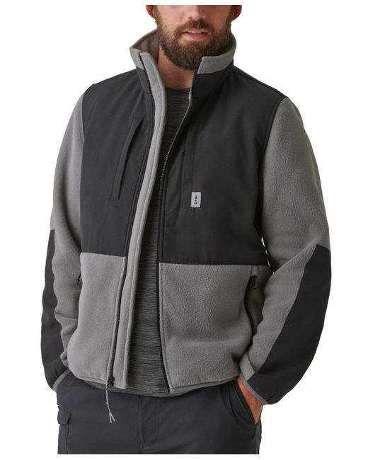 BASS OUTDOOR Gray B-warm Insulated Full-zip Fleece Jacket for men