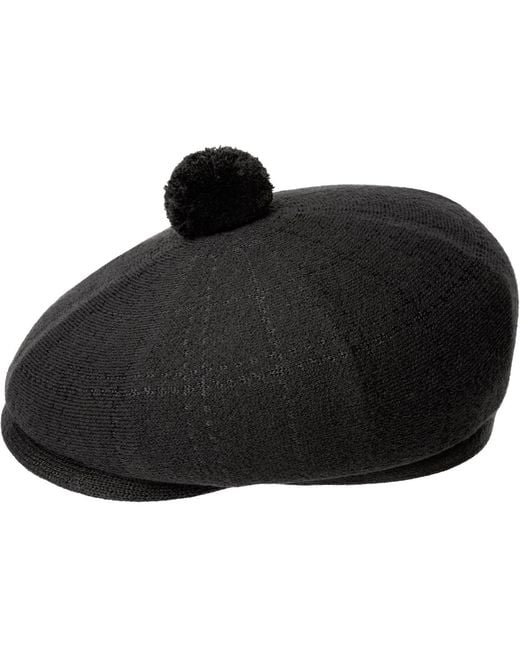 Kangol Black New Heritage Flat Cap