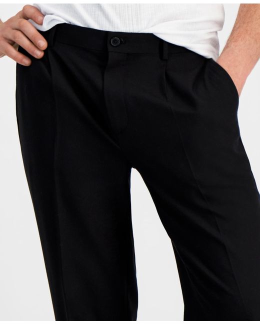 INC International Concepts Black Rhys Relaxed Pants for men