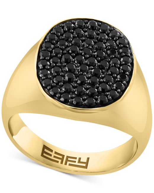 Effy Metallic Effy Black Spinel Oval Cluster Ring (1-5/8 Ct. T.w.