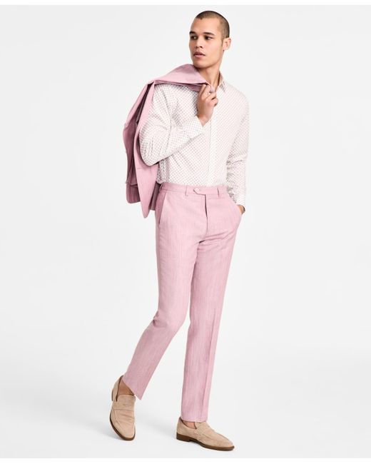 Michael Kors Pink Classic Fit Suit Separates Pant for men