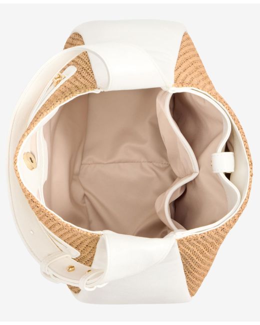 INC International Concepts Natural Salee Straw Shoulder Bag
