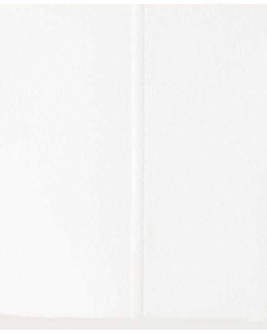 Mango White Fitted Solid Shorts