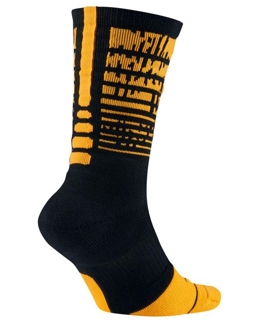 Nike Elite Socks Black And Yellow