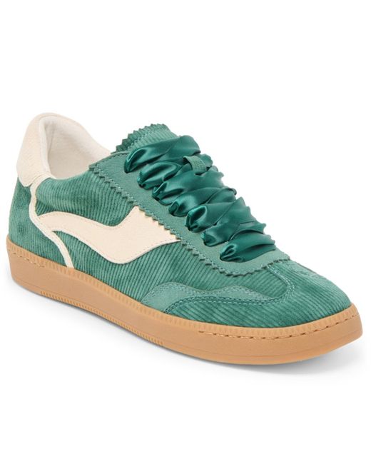 Dolce Vita Green Notice Low-profile Lace-up Sneakers