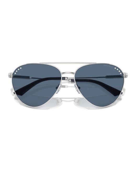 Jimmy Choo Blue Pilot Sunglasses