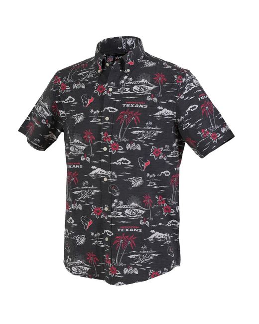 Reyn Spooner Black Houston Texans Kekai Performance Button-down Shirt for men