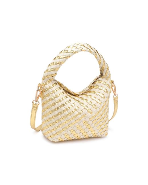 Moda Luxe White Jessamine Woven Crossbody