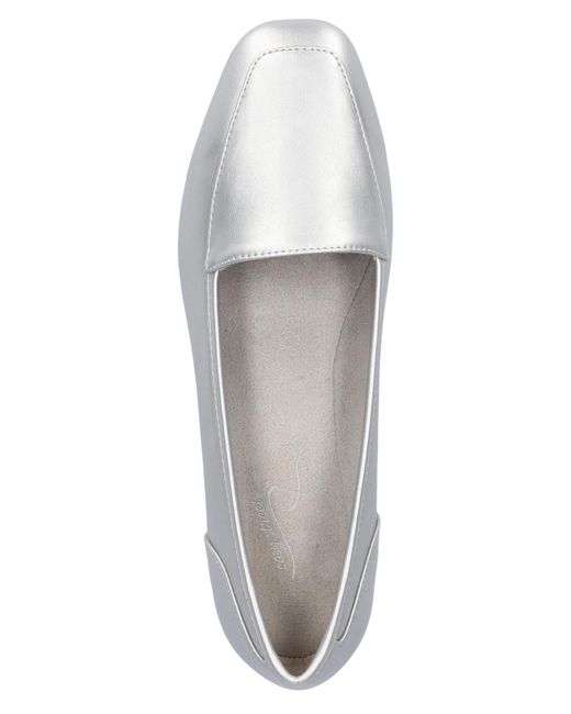 Easy Street White Thrill Square Toe Flats