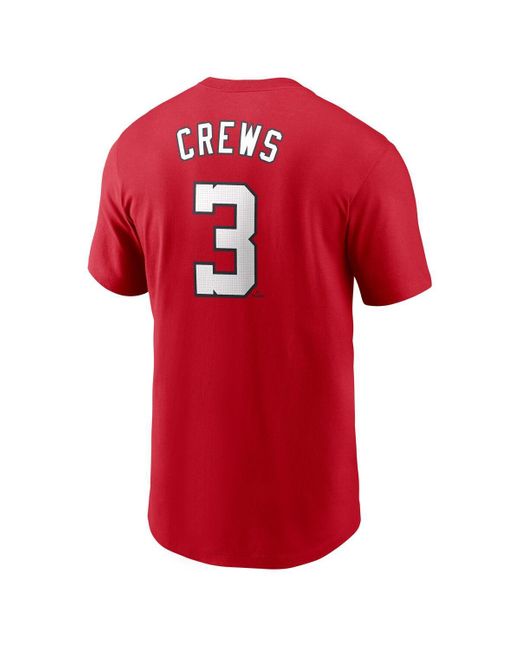 Nike Red Dylan Crews Washington Nationals Fuse Name Number T-shirt for men