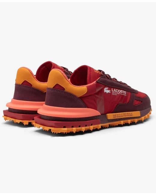 Lacoste Red Elite Active Round Toe Sneakers for men