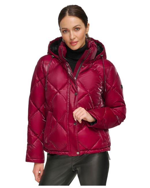 Dkny red shop puffer jacket