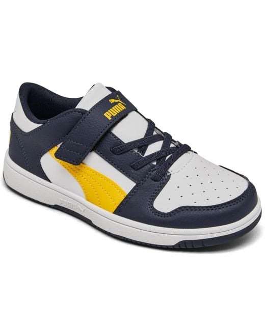 PUMA Blue Little Kids' Rebound Layup Low Casual Sneakers From Finish Line for men