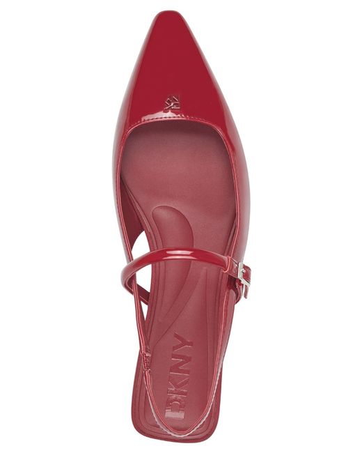 DKNY Red Cairo Slingback Flats