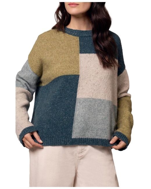 Celtic & Co. Blue Block Crew Neck Sweater