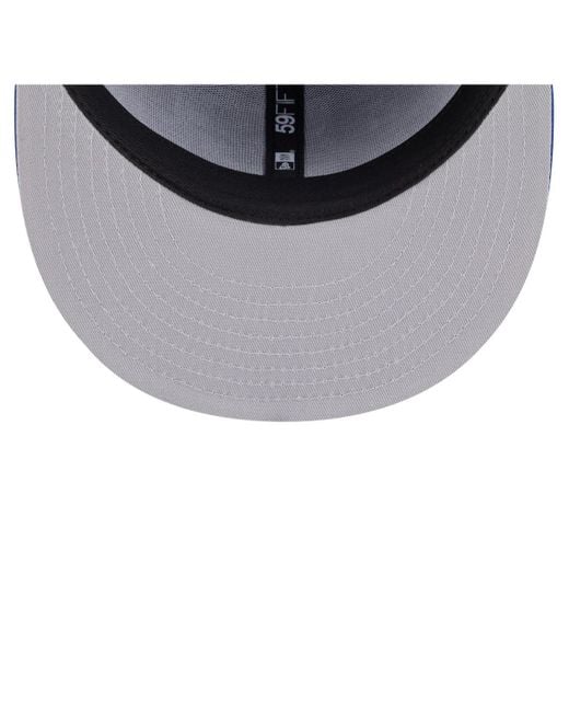 KTZ Blue Vancouver Canucks Deceptor 59fifty Fitted Hat for men