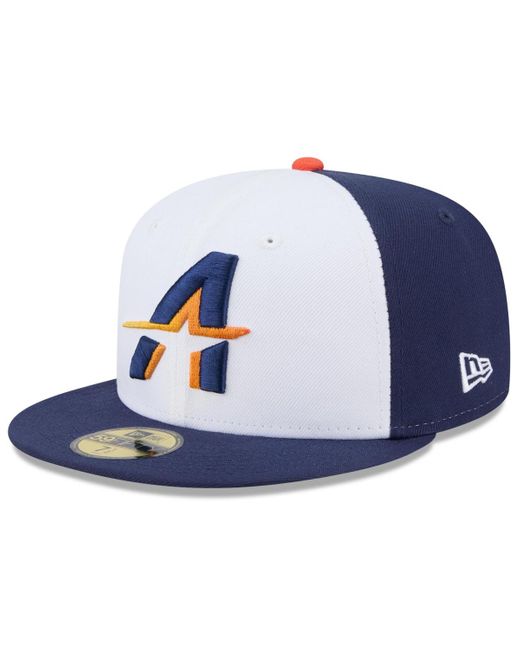 KTZ Blue White/navy Houston Astros 2025 City Connect 59fifty Fitted Hat for men