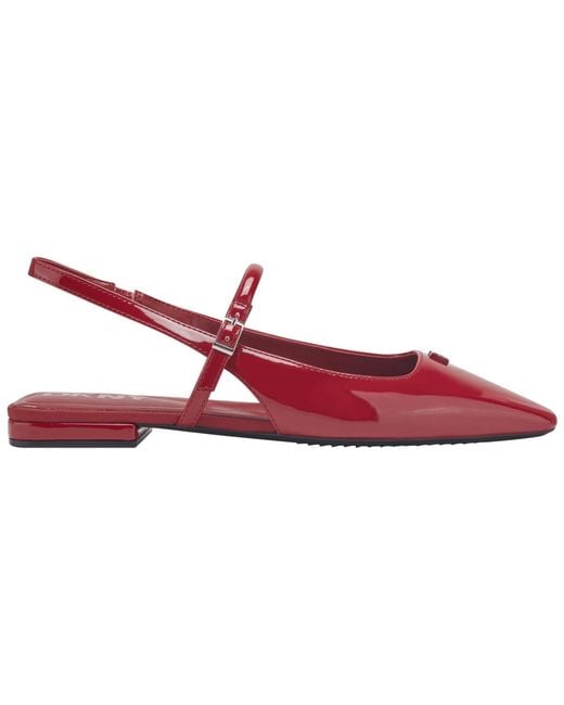 DKNY Red Cairo Slingback Flats