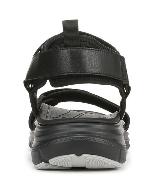 Vionic Black Walk Max Wanderer Walking Sandals for men
