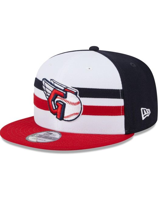 KTZ White Cleveland Guardians 2024 Batting Practice 9fifty Snapback Hat for men