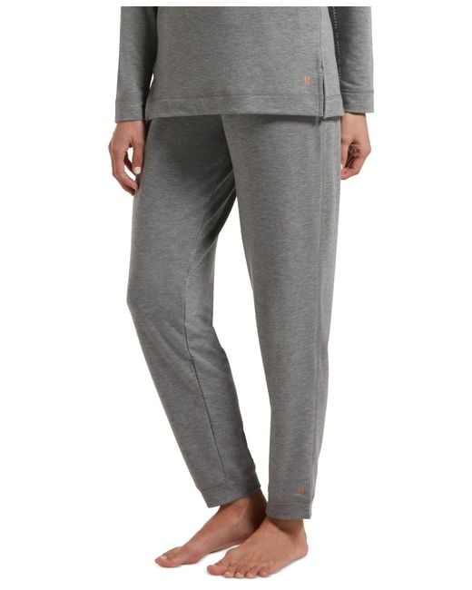 Hue Gray ® Plus Size Solid Cuffed Lounge Pants