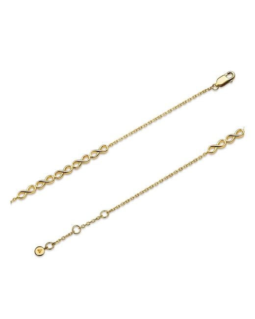 DEVATA Metallic Infinity Chain Bracelet