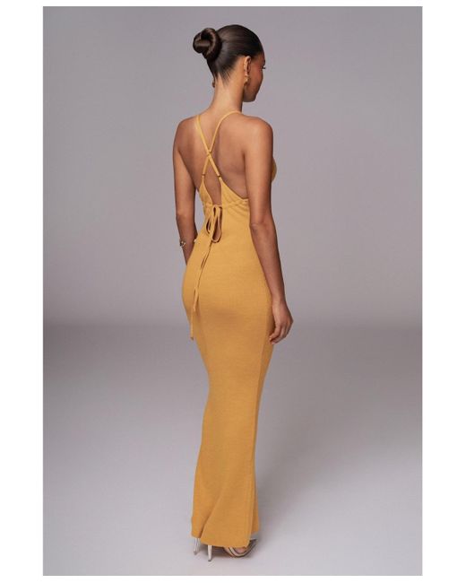 JLUXLABEL Gray Sun Rays Knit Maxi Dress