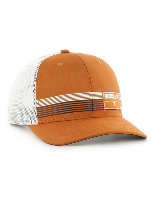 '47 Brown Texas Orange Texas Longhorns Rangefinder Brrr Trucker Adjustable Hat for men