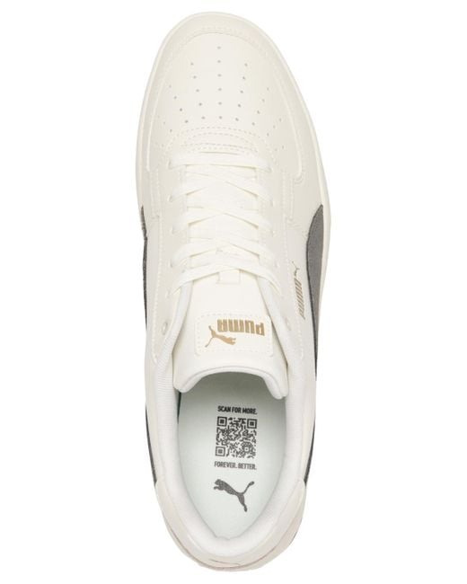 PUMA White Caven 2.0 Suede Casual Sneakers From Finish Line for men