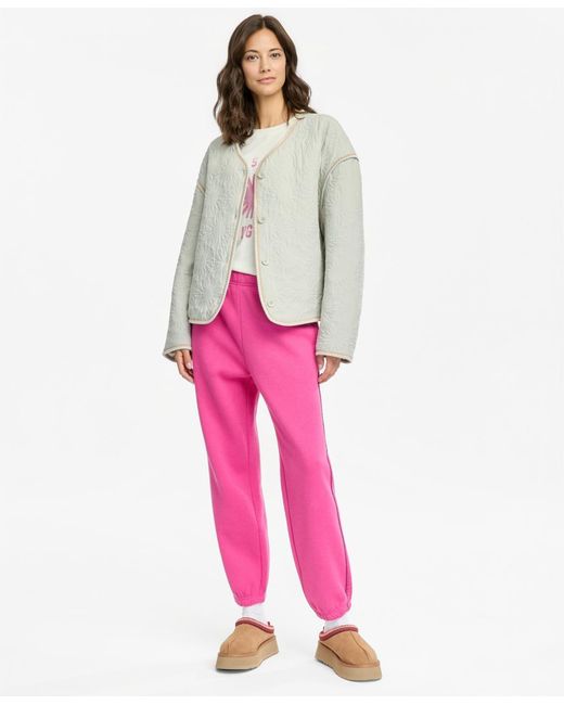Ugg Natural Regular Fit Button Closure Sun Quilted Jacket