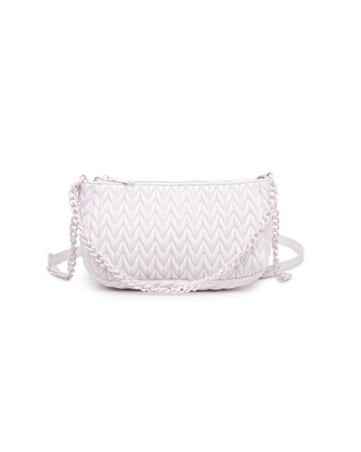 Urban Expressions White Farah Quilted Crossbody