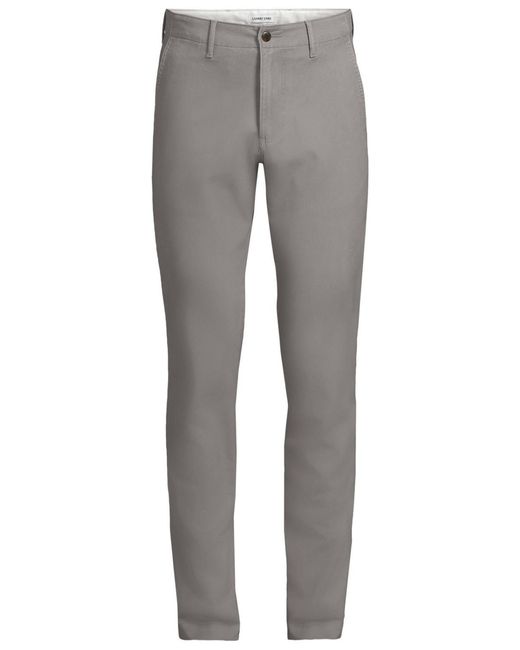 Lands' End Gray Knockabout Slim Fit Chino Pant for men