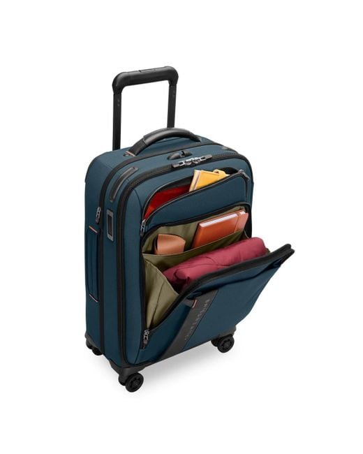 Briggs & Riley Blue Essential 22" Carry-on Expandable Spinner