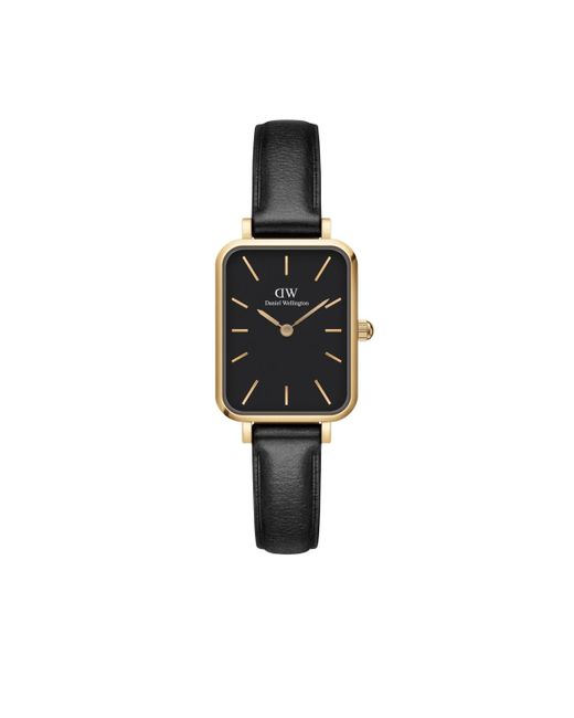Daniel Wellington Black Quadro Sheffield Leather Watch 20 X 26mm