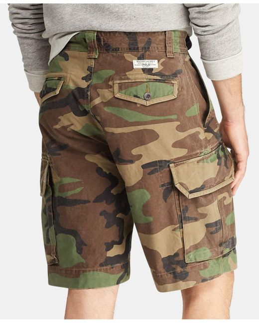 polo ralph lauren camo cargo shorts