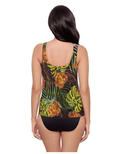 Miraclesuit Green Ursula Tummy-control Underwired Tankini Top