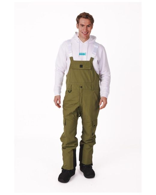 OOSC Green Yeh Man Ski & Snowboard Bib Pant for men