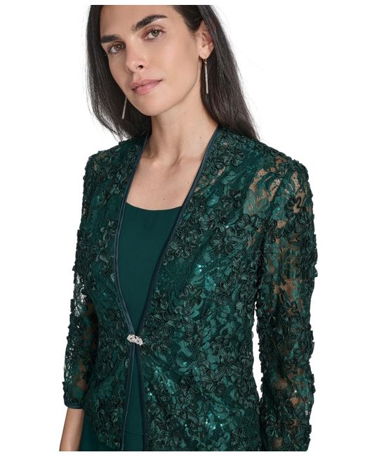 slim fit dress slacks Jessica Howard Asymmetric-Neck Embellished-Shoulder Dress MSRP $119   DGFOutlet