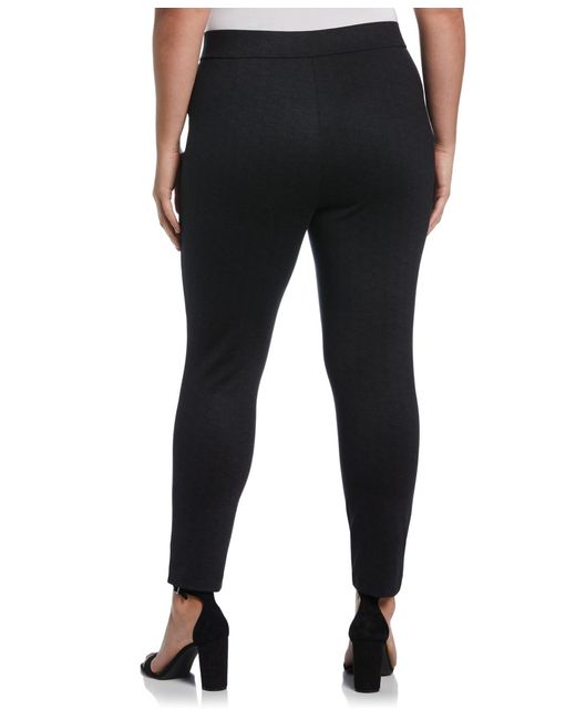 Rafaella Black Plus Size Pull-on Pant