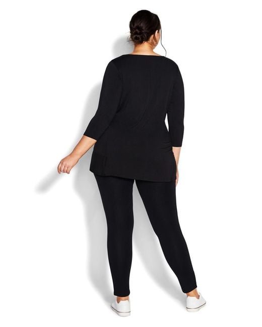 Avenue Blue Plus Size Pull On Ponte Pant
