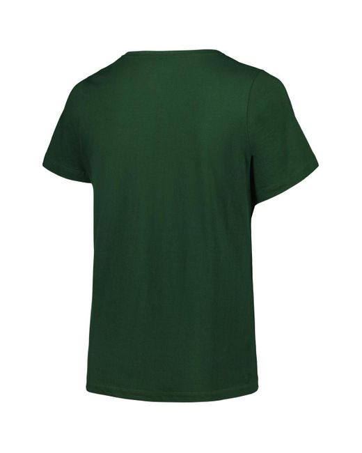 Fanatics Green Branded New York Jets Plus Size Arch Over Logo T-shirt