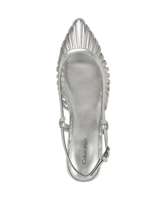 Calvin Klein Metallic Jillie Flat