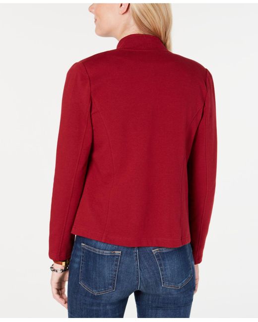Tommy Hilfiger Cotton Military Band Jacket in Crimson (Red) Save 40