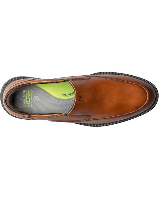 Nunn Bush Brown Kore Ez Icon Moc Toe Slip On Loafers for men
