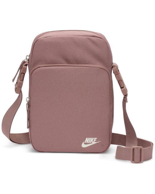 Nike Heritage Logo Graphic Crossbody Bag 4l in Purple | Lyst