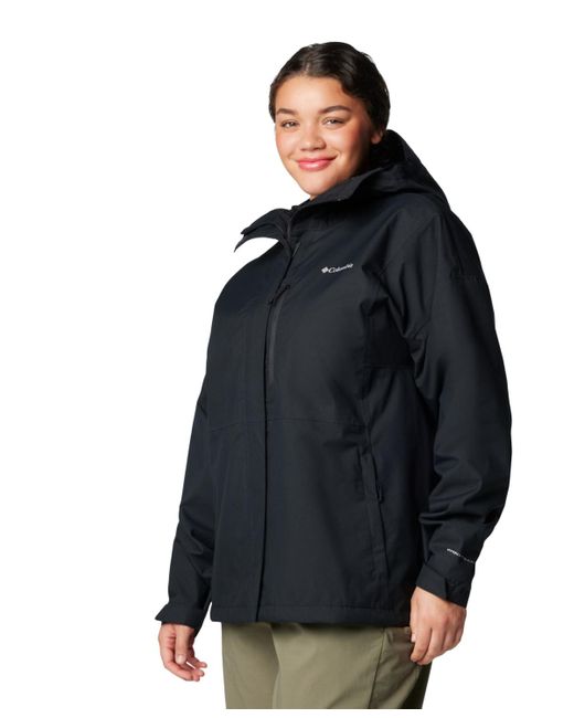 Columbia Black Plus Size Hikebound Ii Hooded Jacket