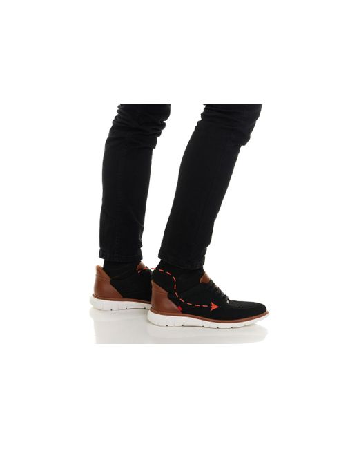 Marc Joseph New York Black Edison Street Hands-free Slip On Technology Lightweight Mesh Oxfords for men