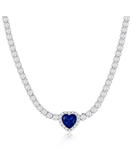 Simona Blue Sterling Silver