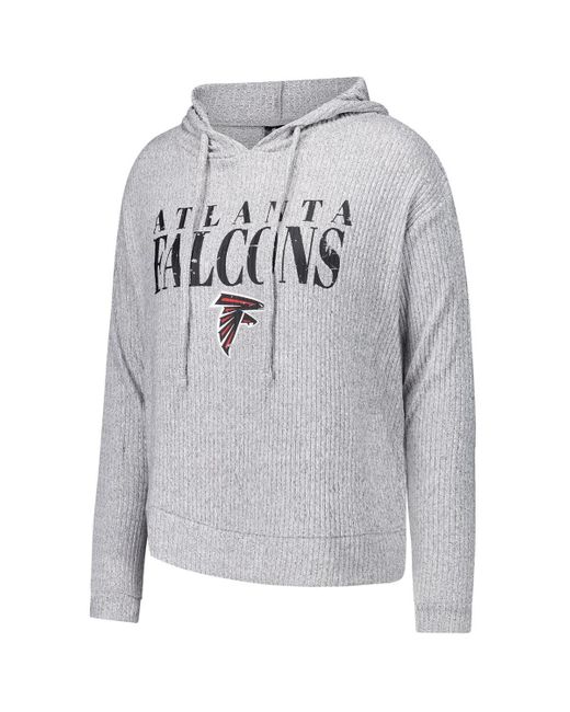 Concepts Sport Metallic 2-piece Atlanta Falcons Juniper Long Sleeve Hoodie Top And Shorts Sleep Set